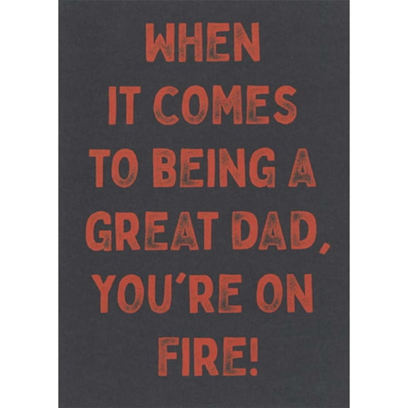 RSVP When It Comes to Being a Great Dad, You're On Fire Funny Father's Day Card