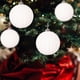thumbnail image 5 of Adornos Navideños de Calabaza Flocada - Bolas Flocadas Rojas y Blancas de 12 Cm para Colgar En El Árbol | Juego de 4 Accesorios y Regalos Navideños, 5 of 6