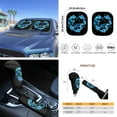 thumbnail image 5 of Yuyamidu Blue Sea Turtle Auto Seat Cover Full Set of 16 Hibiscus Car Sunshade Handbrake Sets Steering Wheel Cover Seatbelt Strap Pad Cup Holders Rearview Mirror Cover Keychain Universal Fit, 5 of 7