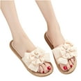 thumbnail image 4 of Wavsuf Pool Slides for Women Beach Casual Summer Beige Slides Slippers Size 6.5, 4 of 8