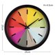 thumbnail image 2 of Reloj Reloj de Pared Redondo Arco Iris Silent Sweep Home Kitchen Office AHeartcove SZ221208-0298JD, 2 of 4