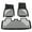 Black & Gray & White, variant on Ikon Motorsports Heavy Duty 3D Floor Mats Compatible With 2020-2024 Tesla Model Y, Black& Gray& White TPE Injection Carpets Liner Front Rear Row All Weather Protector 3PCS