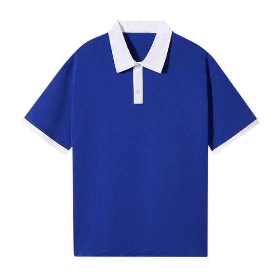 Kcolen Mens Polo Shirts Short Sleeve With Pocket Men's Off Shoulder Lapel Shirt Pure Loose Fit Short Sleeve Casual Top Comfortable Breathable Tee for Daily Wear Summer Casual Outdoor Basic