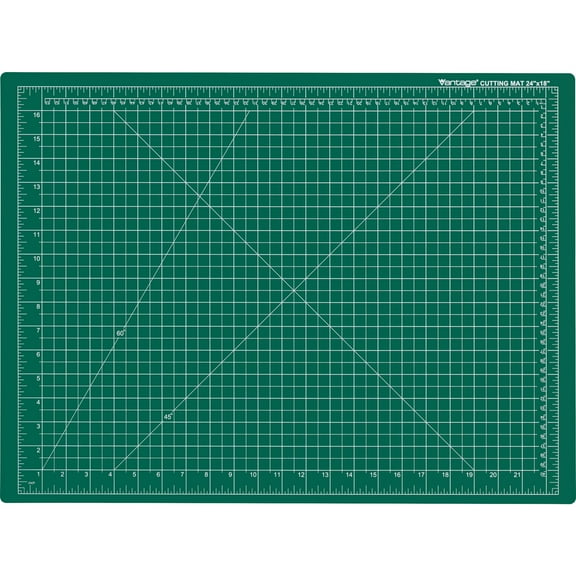 Dahle Vantage 10472 Premium Self-Healing Cutting Mat, 18"x24", 1/2" Grid, Perfect for Crafts & Sewing, Green