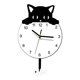 thumbnail image 1 of Reloj de pared con forma de gato, decoración del hogar, reloj de pared moderno silencioso para dormitorio, granja, 1 of 9