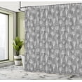 thumbnail image 4 of Ambesonne Forest Shower Curtain, Winter Eco Deciduous Trees, 69"Wx84"L, Dimgray White, 4 of 4