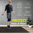 thumbnail image 5 of Wakeman Large Yoga Mat - 6’x4’ 8mm Thick Non-Slip Wide Exercise Mat, Black, 5 of 10