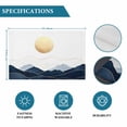 thumbnail image 7 of Placemat Abstract Dark Blue Mountain Placemats for Dining Table Yellow Sun Washable Table Mats for Party Kitchen Dining Decoration, 7 of 7