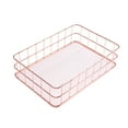 thumbnail image 3 of MasteelfCA Metal Wire Mesh Basket Rack for Desktop Organizer/Clothing Storage/Fruit Snacks Tray/Kitchen Tool Holders (Rose Gold), 3 of 7