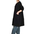 thumbnail image 5 of Women's Stylish Sweatshirt Dress Knitted Jumpers Blouse Pullover w/Pockets Black L, 5 of 5