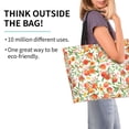 thumbnail image 2 of Balery Fruits Peach2 Bolsa Tote Estilo Estético con Cremalleras, Bolsa de Hombro, Bolsa de Compras Grande y Plegable, 2 of 8