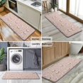 thumbnail image 6 of Pink Chicken White Brown Pattern Kitchen Rug Mat,Kitchen Runner Rugs Non Skid Washable,Decorative Kitchen Floor Mats for Kitchen,Sink,Laundry,17"x47.2", 6 of 7