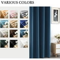 thumbnail image 6 of Velvet Curtains 84 inches Long Soft Velvet Curtains Grommet Velvet Thermal Insulated Curtains Window Treatment for Bedroom Light Filtering Velvet Curtains Set of 2 Panels, 6 of 7