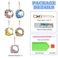 thumbnail image 2 of (LY241) (Diamante Doble Cara 5 Piezas) Llavero Con DIY Llavero Con Forma Guirnalda (diamante Forma Especial), 2 of 9