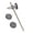 Black, variant on SIEYIO Metal Head Bass Drum Pedal Beater Kick Drum Foot Pedal Beater Easily to Install