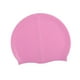 thumbnail image 1 of Gorro de natación de silicona de color liso, gorro de natación flexible para la playa, protección elástica para el cabello. Rosa, 1 of 9