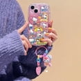 thumbnail image 2 of Funda de TPU con llavero de gato de Hello Kitty en 3D para IPhone 14, 13, 15 Pro Max, 14, 15 Plus, 11, 12 Mini, 6, 6s, 7, 8 Plus, X, XR, XS Max, 2 of 5
