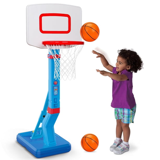 Canasta de baloncesto Qirptey para interiores y exteriores con bomba de bola