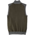 thumbnail image 2 of Tasso Elba Mens Faux Suede Sweater Vest, Grey, Small, 2 of 2