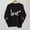 Black, variant on Womens Warm Tops Snow Sweater For Women Heart Sweater For Women Pink Sweatshirt For Woman Snow Sweater Womens Cold Weather Clothes Winter Sweatshirt For Women Hoodie For Women Winter Clothes L