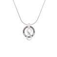thumbnail image 2 of Delight Jewelry Silvertone Joshua 1:9 Infinity Sign Miracles Ring Charm Necklace, 18", 2 of 4