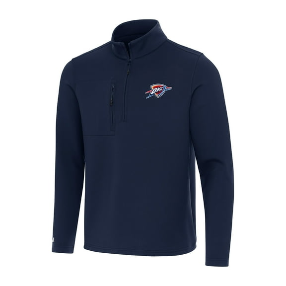 Men's Antigua  Navy Oklahoma City Thunder Insider Quarter-Zip Top