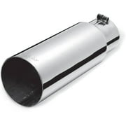 Gibson Exhaust 500381 GIB500381 POLISHED STAINLESS STEEL TIP