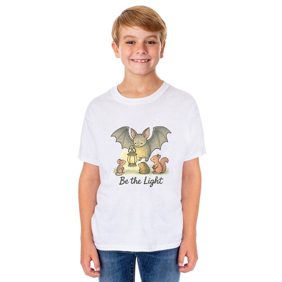 PJammy Halloween T-Shirt Boys' Be The Light Short Sleeve Tee