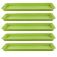thumbnail image 3 of jinwen 5 Pieces Plant Saucers Rectangular Plant Trays for Courtyard Windowsill Yard green, 3 of 9
