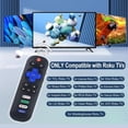 thumbnail image 2 of [2-Pack] Replacement Remote Control for Roku TV — Compatible with Roku TV Sets — Features Reverse Polarity Protection, 2 of 8