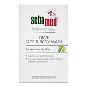 Sebamed Olive Face & Body Wash|Ph 5.5|Soap Free|For Sensitive Dry Skin|With Olive Oil And Panthenol 200Ml