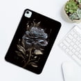 thumbnail image 2 of Allytechgroup iPad Air 11 M3 2025 Case, iPad Air 11 Inch M3 2024 Case, Ultra Slim Fit TPU Stylish Back Cover Shockproof Anti-Scratch Bumper Protective Tablet Case for iPad Air 11 Inch, Black Rose, 2 of 3
