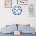 thumbnail image 4 of Reloj de pared AKCISOT de 25 cm, silencioso, sin tictac, batería azul, 4 of 8