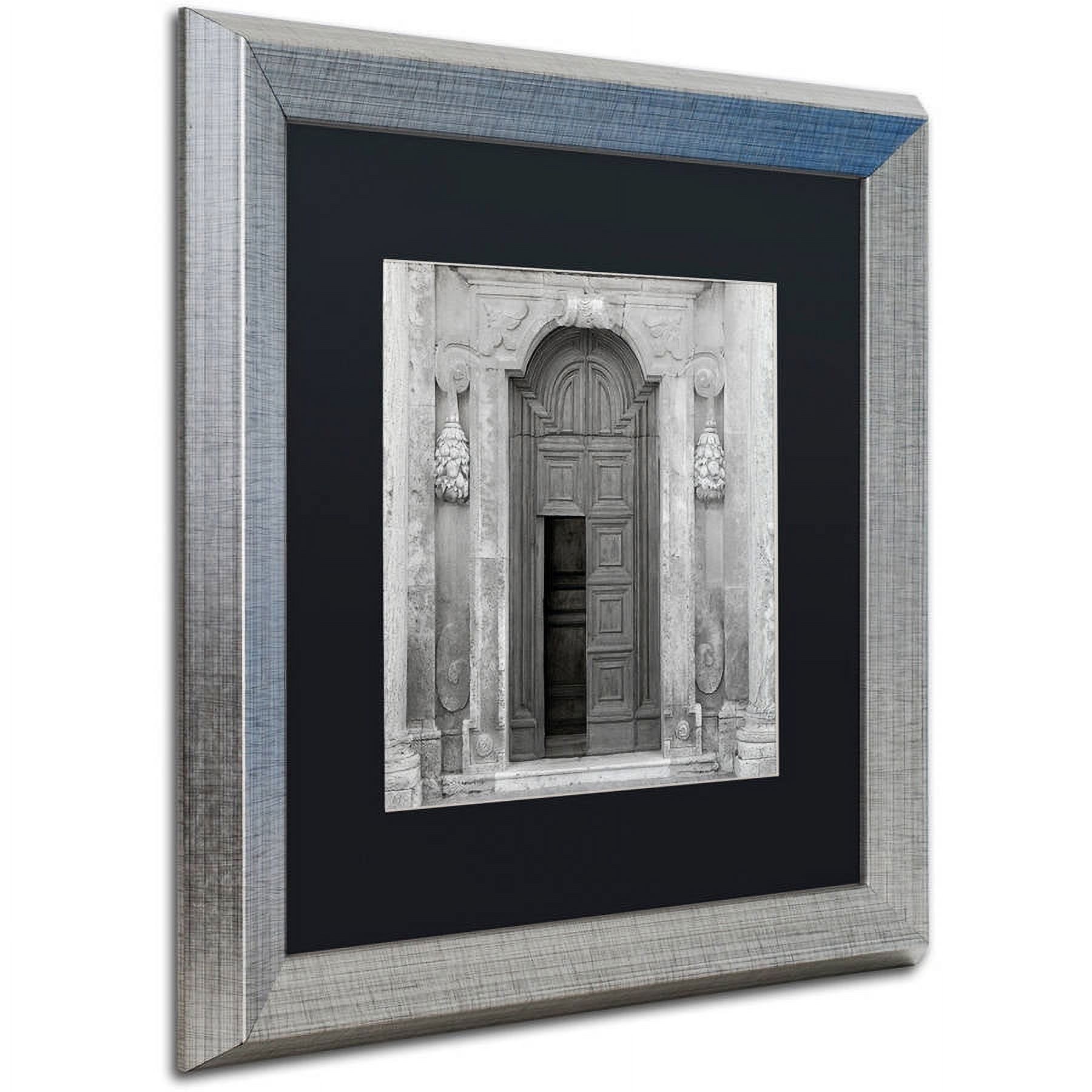 Trademark Fine Art "Tuscany VII" Canvas Art by Alan Blaustein, Black Matte, Silver Frame