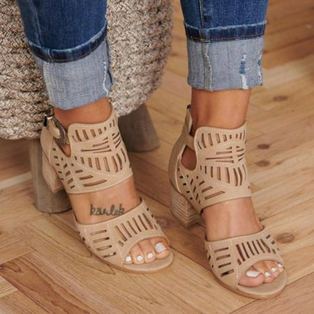 

Sandals for Women Womens Dressy Crystal Soild Shoes Open-Toe Flat Strappy Sandals Casual Travel Shoes