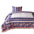 thumbnail image 2 of Loir 2 Piece Twin Quilt Set with Floral Print, Multicolor- Saltoro Sherpi, 2 of 5