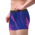 thumbnail image 2 of Yiaed Neon Gradient Blue Print Men's Soft Cotton Boxer Shorts Breathable Boxers Underwear Moisture-Wicking Underwear Stretch Boxer Briefs for Man-X-Large, 2 of 5