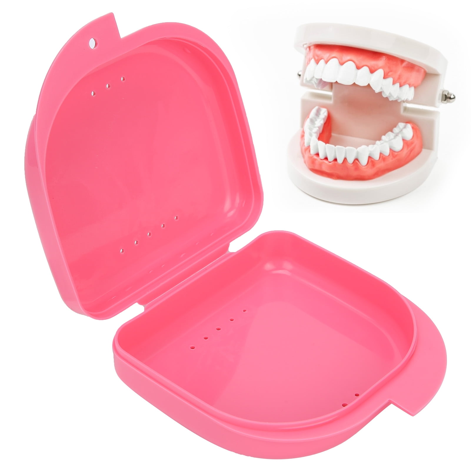 LYUMO Denture Case,Plastic Retainer Box Orthodontic Retainer Portable