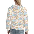 thumbnail image 7 of Lsque Icecream Truck Pattern Casual Women's Hoodie,Hooded Sweatshirt with Kangaroo Pocket,Pullover Hoodie with Eye-catching Drawstrings-Small, 7 of 7