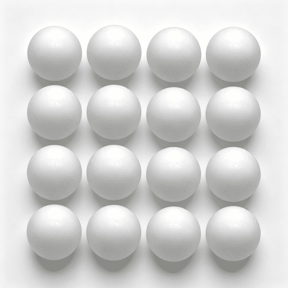 CYFW 4 Inch Craft Foam Balls 24-Pack, Supplies Foam Balls for Christmas Diy Arts and Crafts, Smooth Polystyrene Foam Ball, for Decoration Household School Projects, White