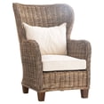 thumbnail image 2 of NovaSolo Wickerworks CR44 King Chair with seat &amp; back cushions, 2 of 2