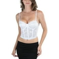 thumbnail image 4 of ToBeInStyle Women's Shaping Floral Lace Boned Bustier, 4 of 7