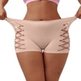 thumbnail image 5 of Bxsruta Womens Panties Seamless Shorts Cutout Stretch Breathable Workout Yoga Lounge Activewear, 5 of 6