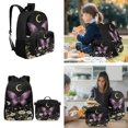 thumbnail image 4 of HUIACONG 17 Inch Moon Daisy Butterfly School Backpack 4-IN-1 Set for Boys Girls Age 6-10 Lightweight Backpack Detachable Lunch Box Pencil Case Water Bottle Holder, 4 of 7