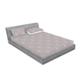 thumbnail image 2 of Ambesonne Art Deco Fitted Sheet & Pillow Sham Set, Neutral Classic Scales, King, Warm Taupe and White, 2 of 2