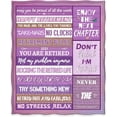 thumbnail image 2 of Retirement Blanket Gifts for Women Men Mom Dad Birthday Christmas Retirement Presents for Husband Wife Grandparents Nurses Doctors Teachers Colleague Plush Throw Blankets 50"x60", 2 of 6