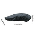 thumbnail image 3 of Heavy Duty Grill Cover for Portable Gas Grill | Waterproof 600D Fabric | Adjustable Windproof Hem | Fits Standup & Propane Grills | Weather Resistant | Black | 39.7x19.2x9.8 in | 1 Pack, 3 of 9