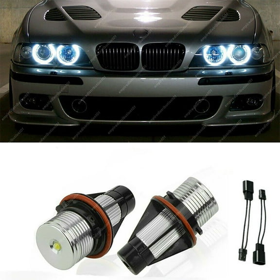 7000K LED Light Bulbs Angel Eye Marker For BMW E39 E60 E63 E64 E53 5 6 7 X3 X5 2PCS