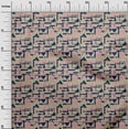 thumbnail image 2 of oneOone Silk Tabby Fabric Triangle Geometric Printed Craft Fabric BTY 42 Inch Wide, 2 of 5