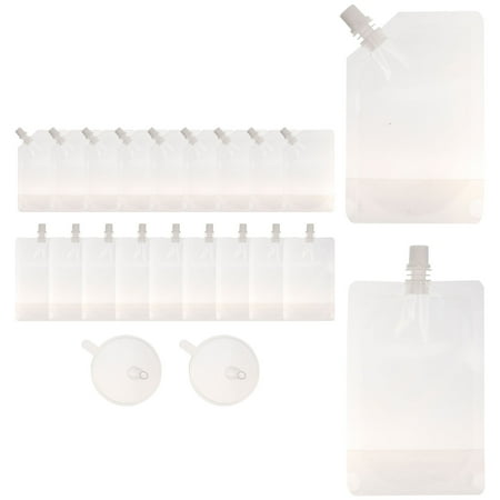 

1 Set of Plastic Beverage Bags Disposable Juice Bags Portable Juice Pouches Outdoor Water Flasks